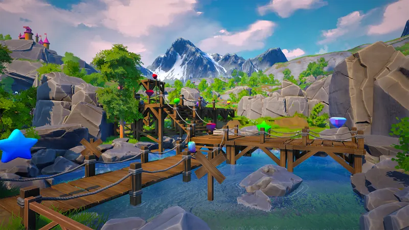 A water platforming area