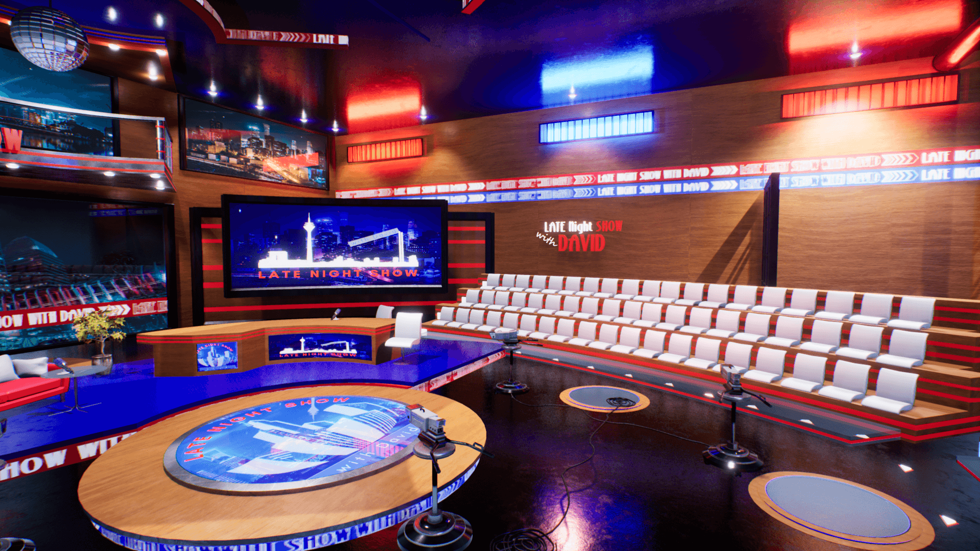 An image showing Talk Show asset pack, created with Unreal Engine.