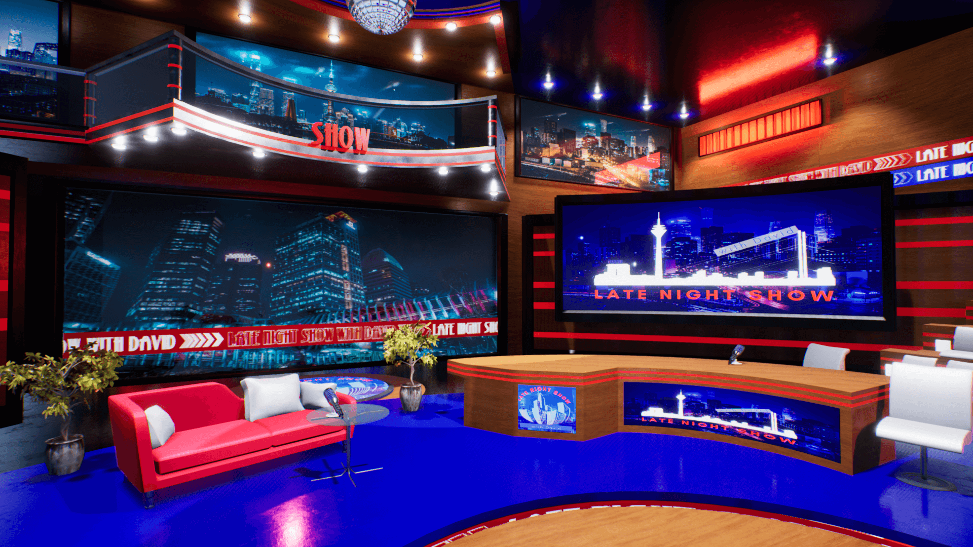 An image showing Talk Show asset pack, created with Unreal Engine.