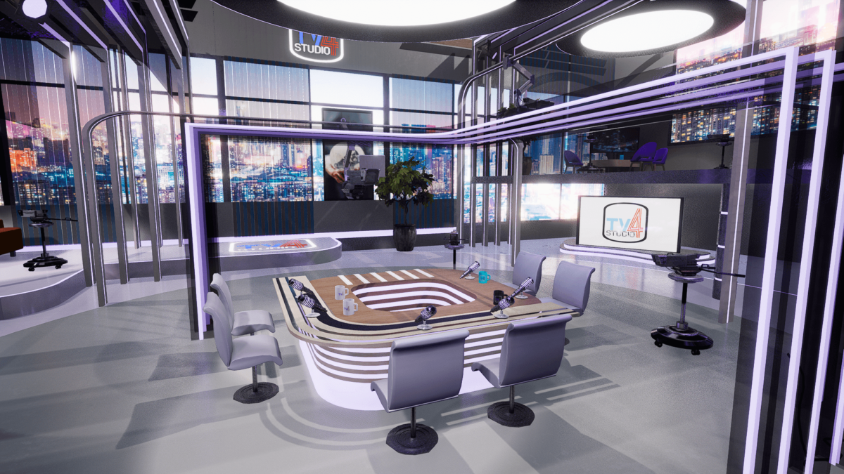 An image showing TV Studio 4. asset pack, created with Unreal Engine.