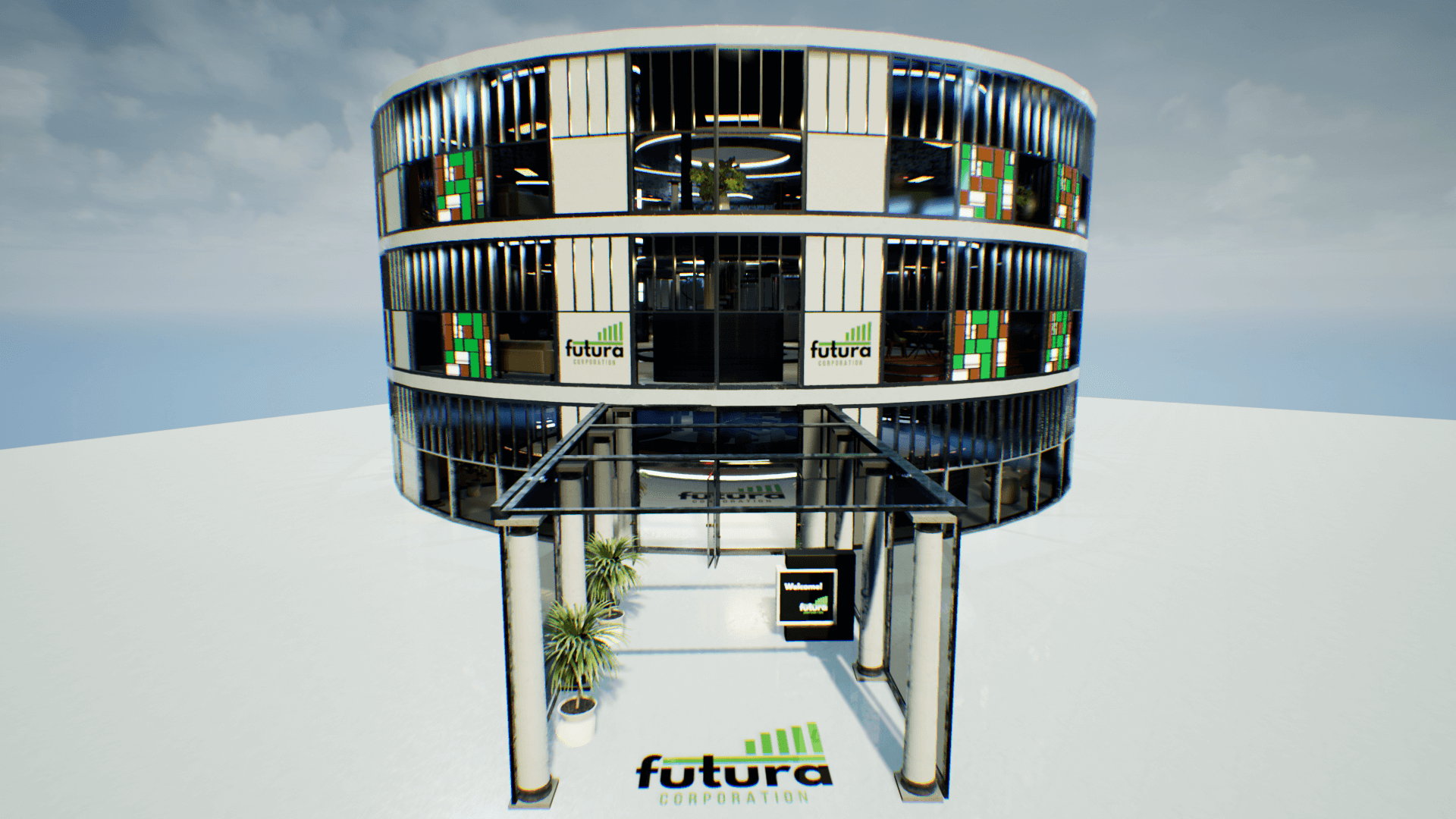 An image showing Corporate Building Futura asset pack, created with Unreal Engine.