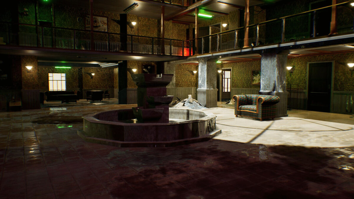 An image showing Dirty Lobby asset pack, created with Unreal Engine.
