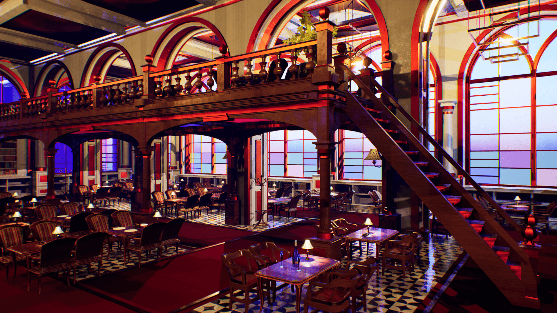 An image showing Restaurant Royale asset pack, created with Unreal Engine.