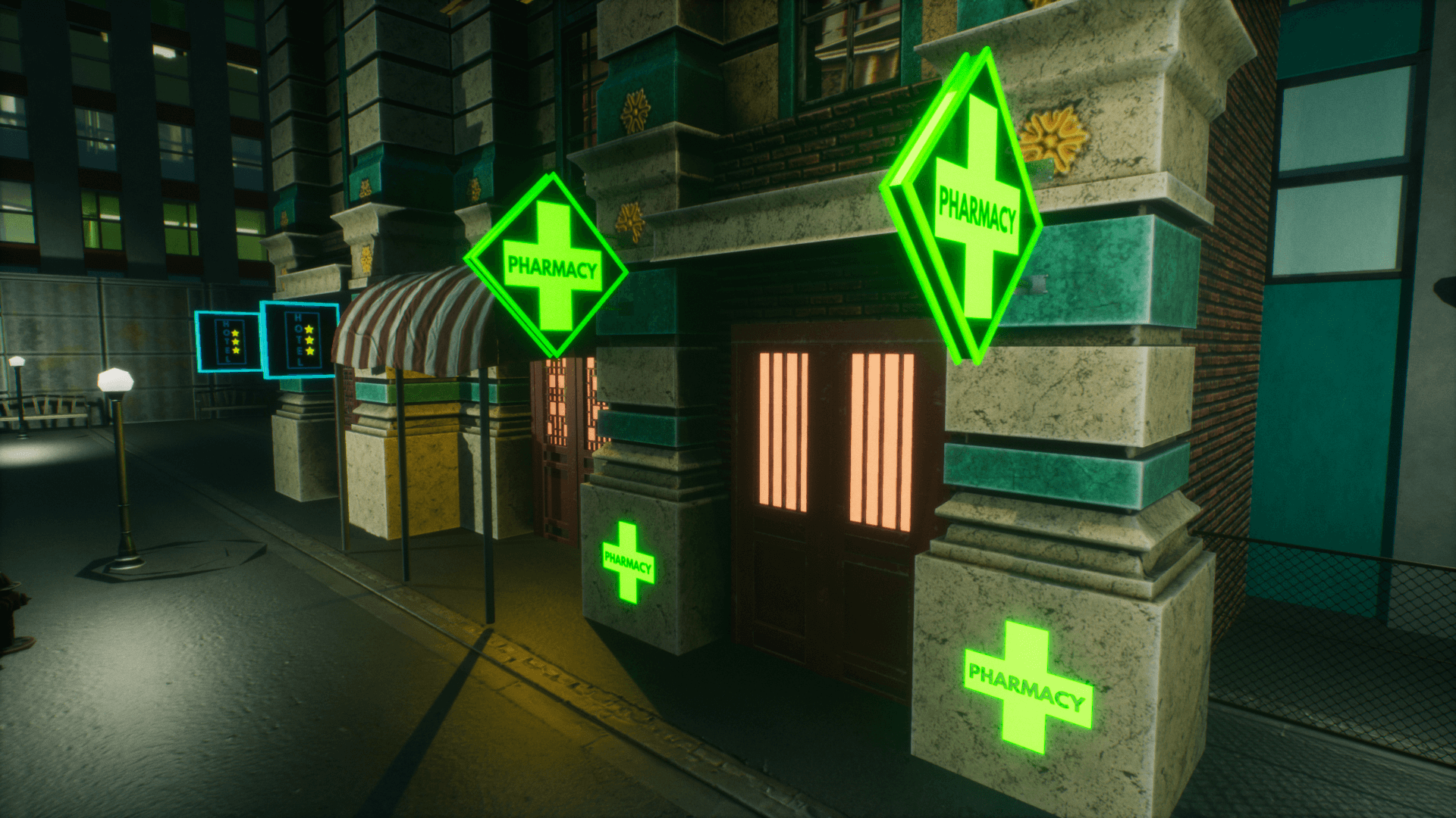 An image showing Neon Signs 3. asset pack, created with Unreal Engine.