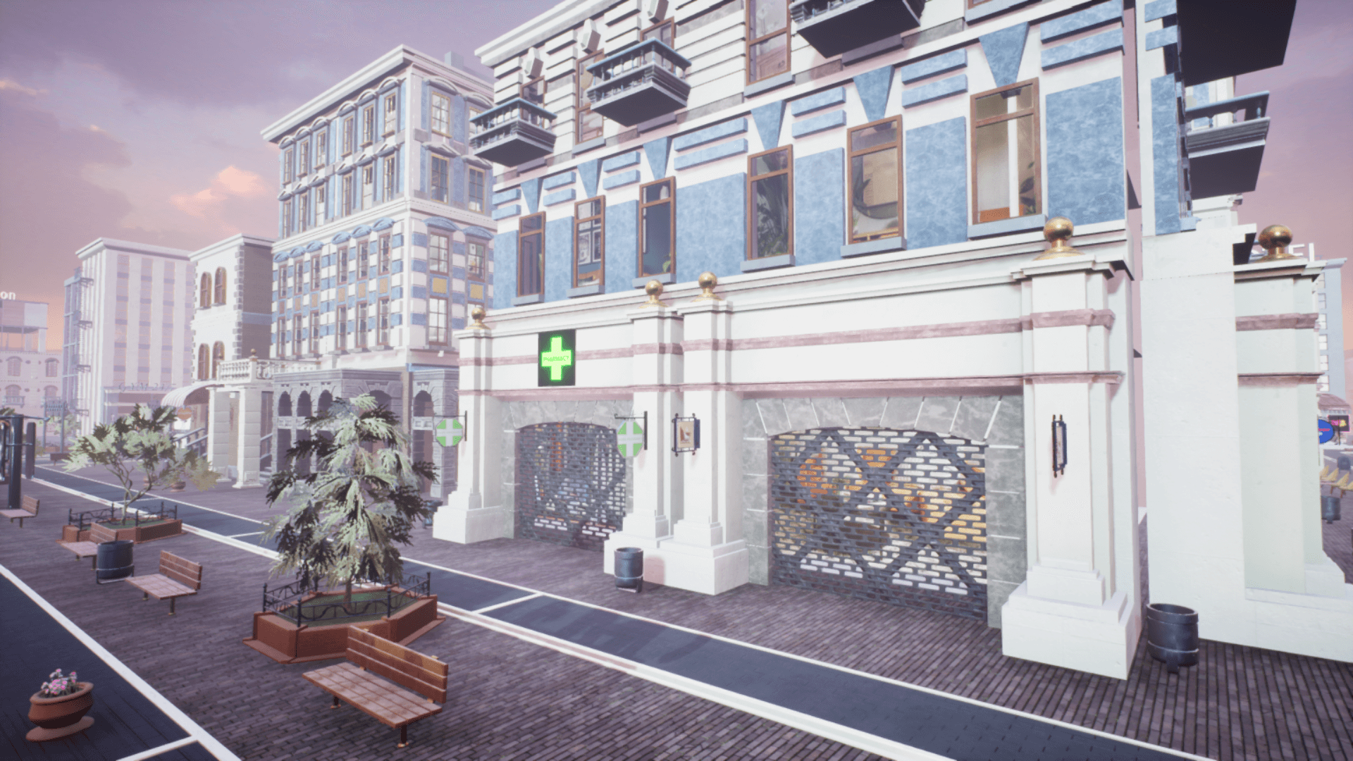 An image showing City Creator asset pack, created with Unreal Engine.