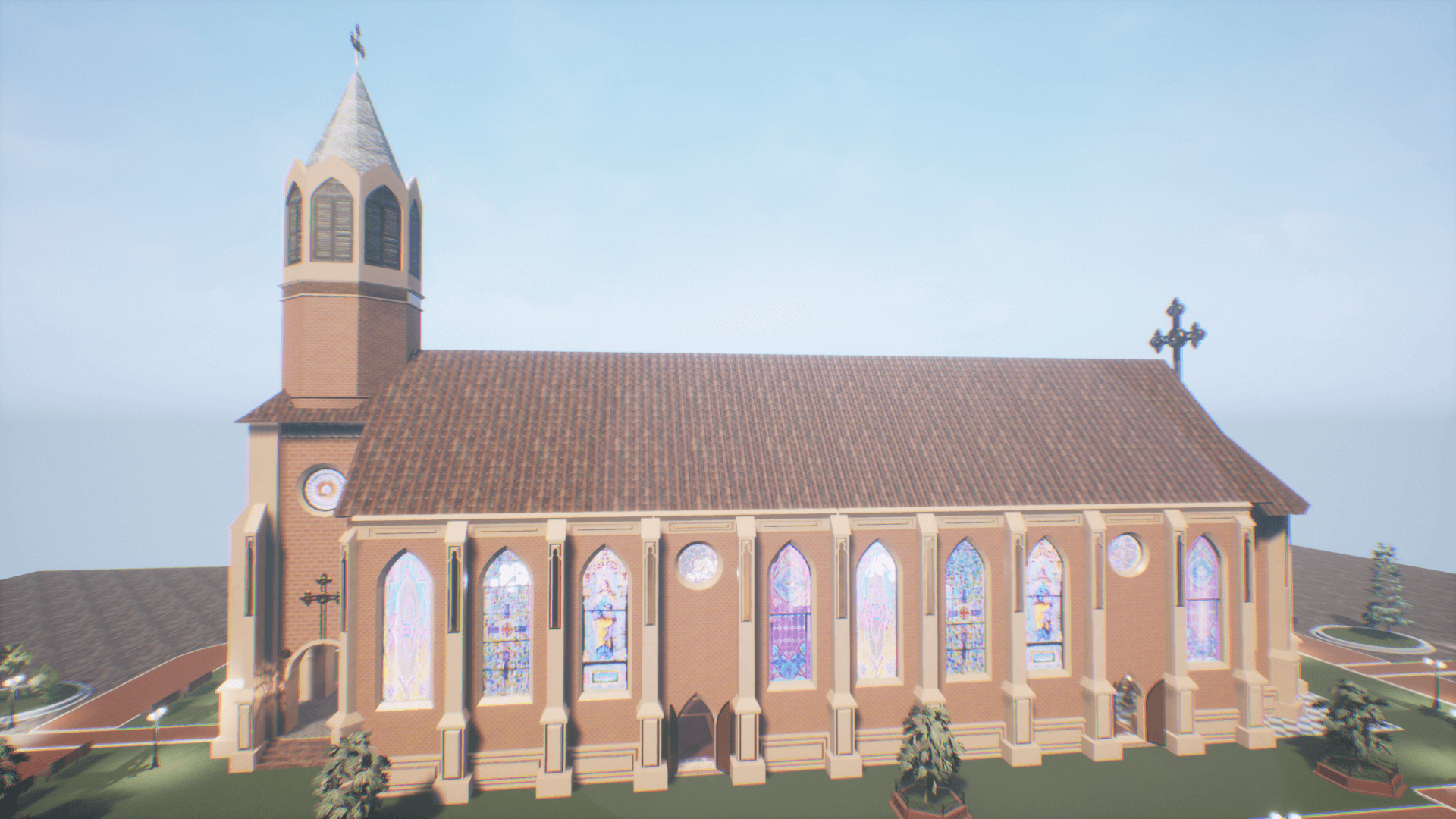 An image showing Cathedral asset pack, created with Unreal Engine.