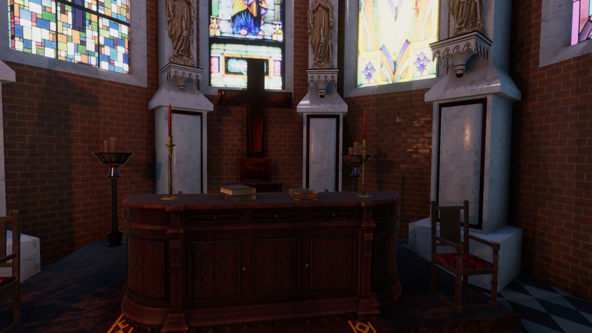 An image showing Cathedral Update asset pack, created with Unity Engine.