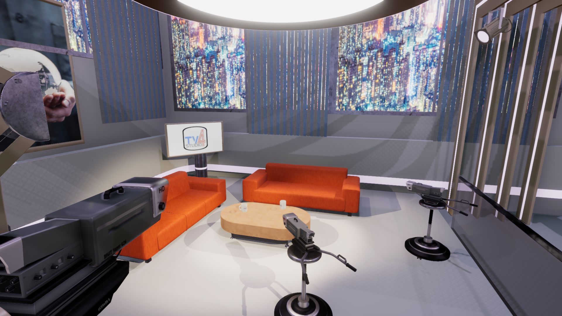 An image showing TV Studio 4. asset pack, created with Unity Engine.