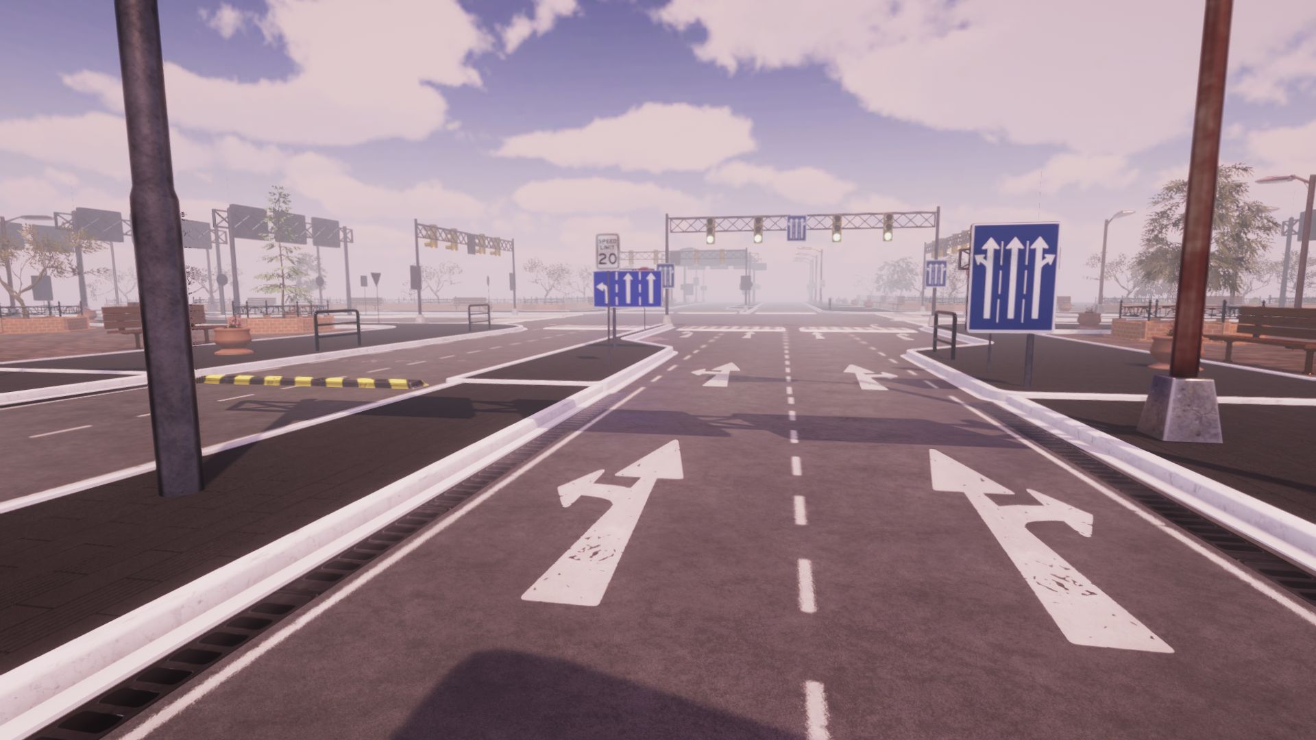 An image showing City Bulevard Creator asset pack, created with Unity Engine.