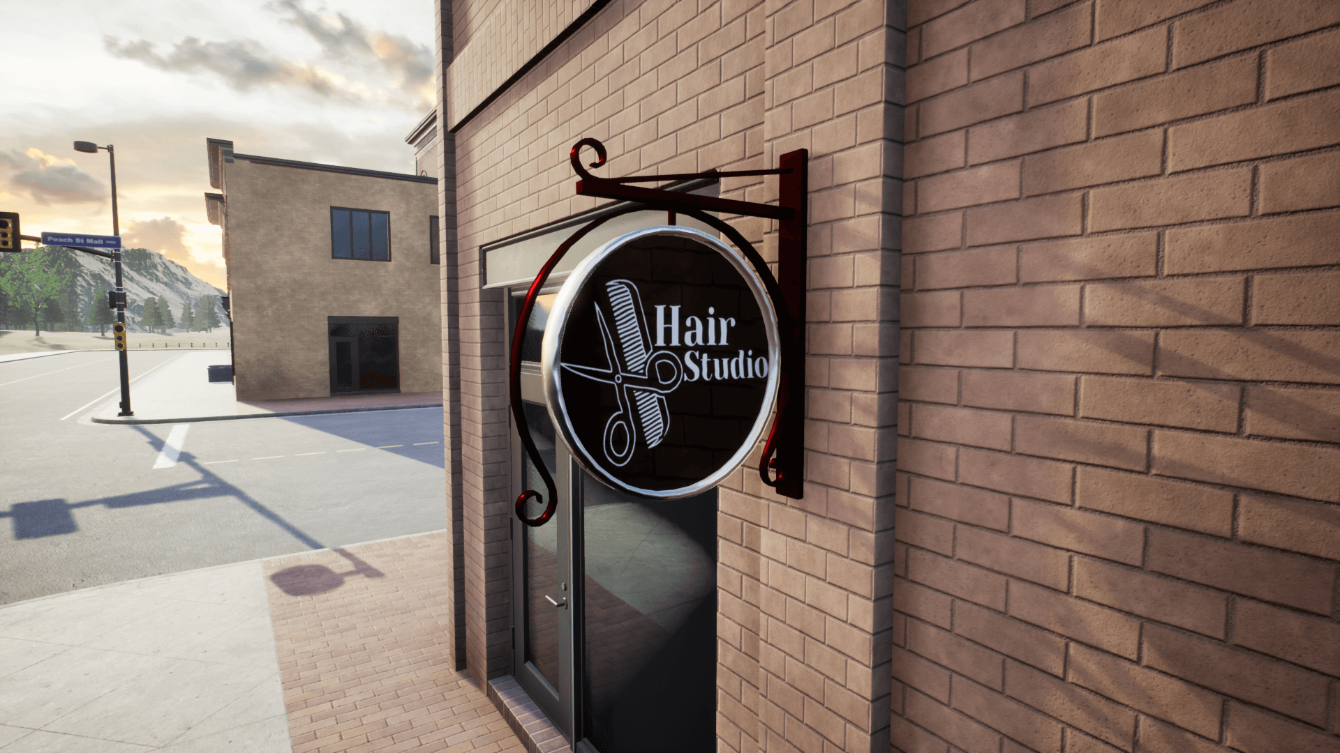 An image showing Shop Signboards asset pack, created with Unreal Engine.