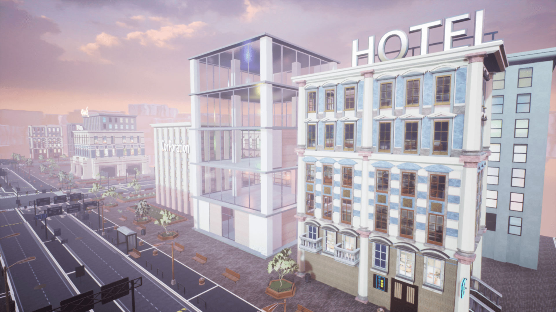 An image showing City Creator asset pack, created with Unreal Engine.