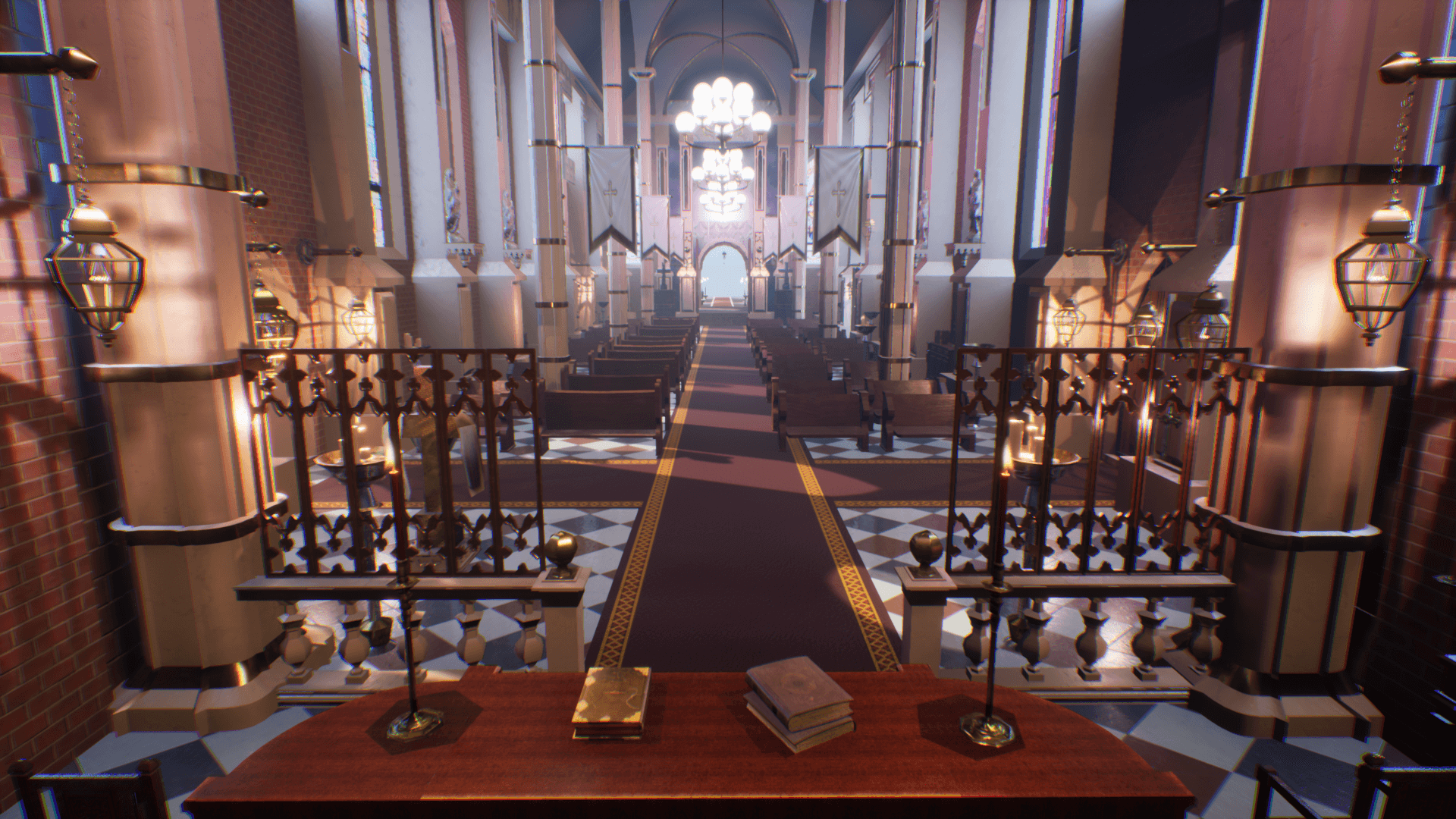 An image showing Cathedral asset pack, created with Unreal Engine.