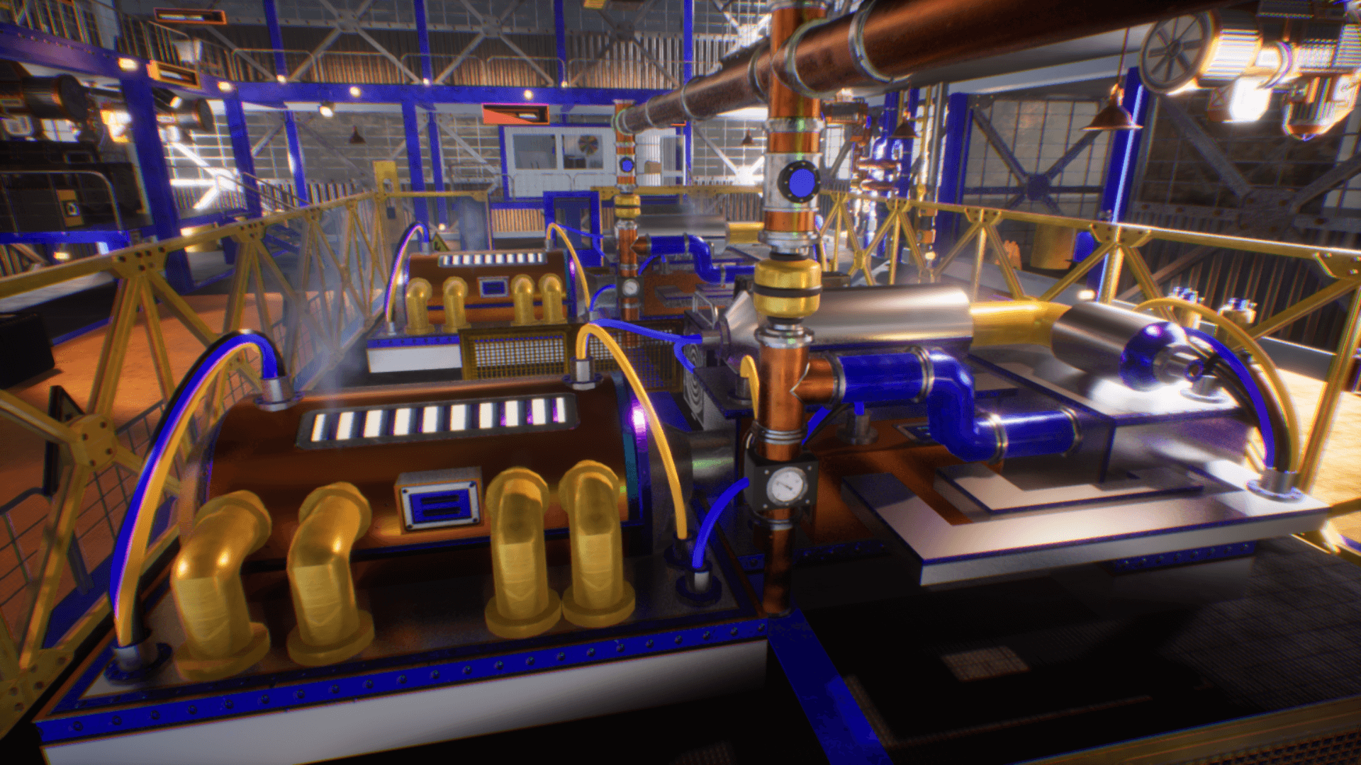 An image showing Industrial Hall asset pack, created with Unreal Engine.