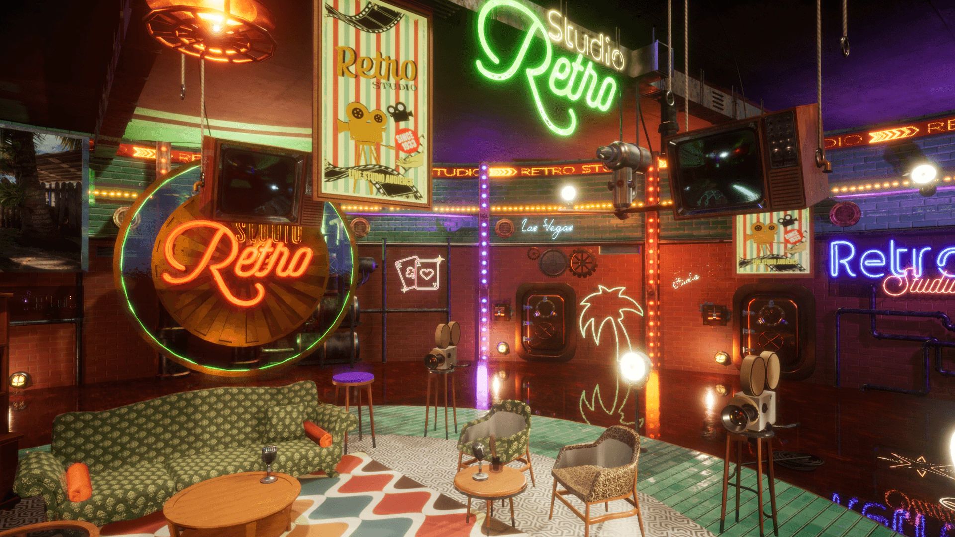 An image showing Retro Studio asset pack, created with Unreal Engine.
