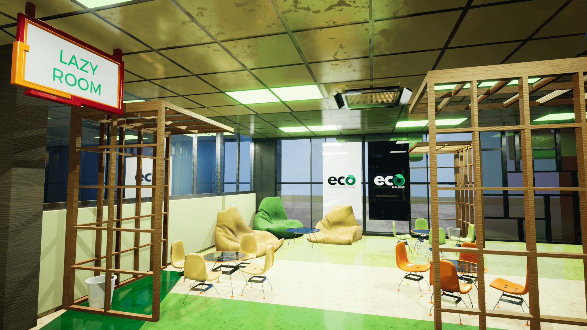 An image showing Eco Corporate Building asset pack, created with Unreal Engine