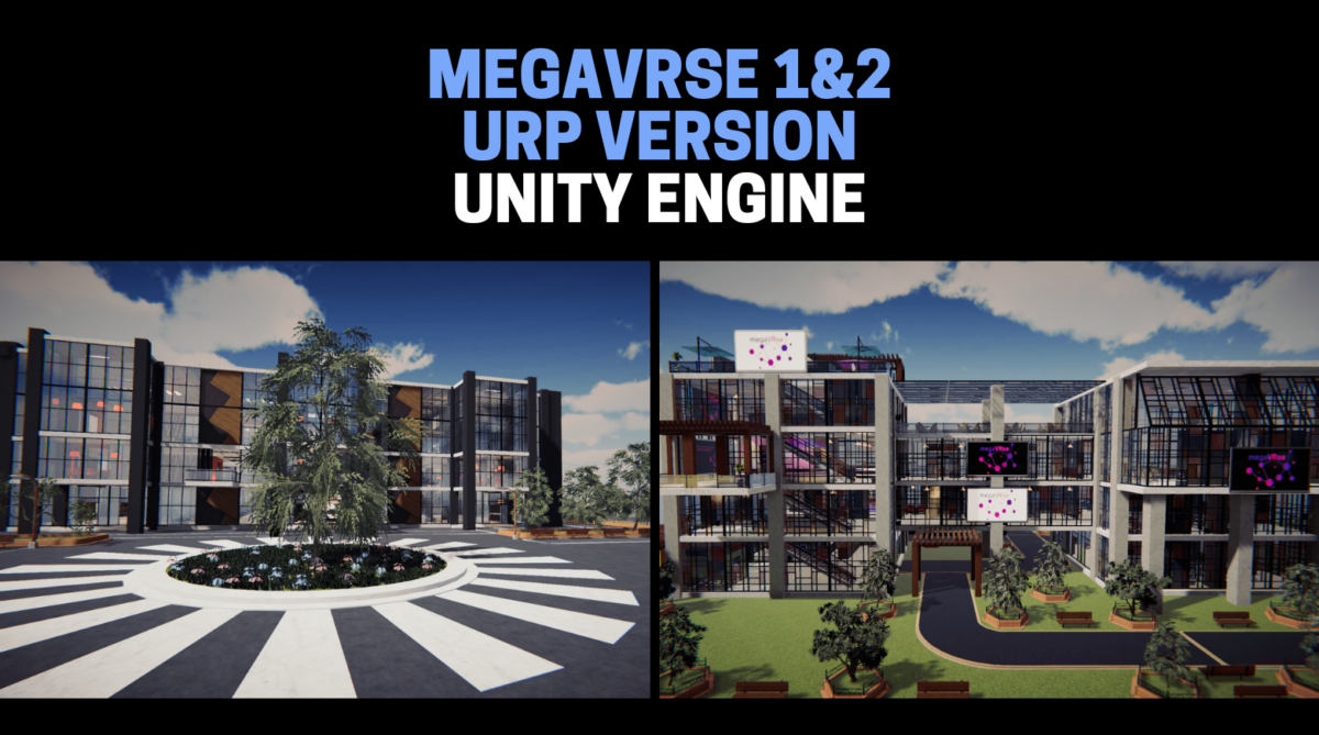 An image showing the URP versions of MegaVRse 1 and 2 asset packs