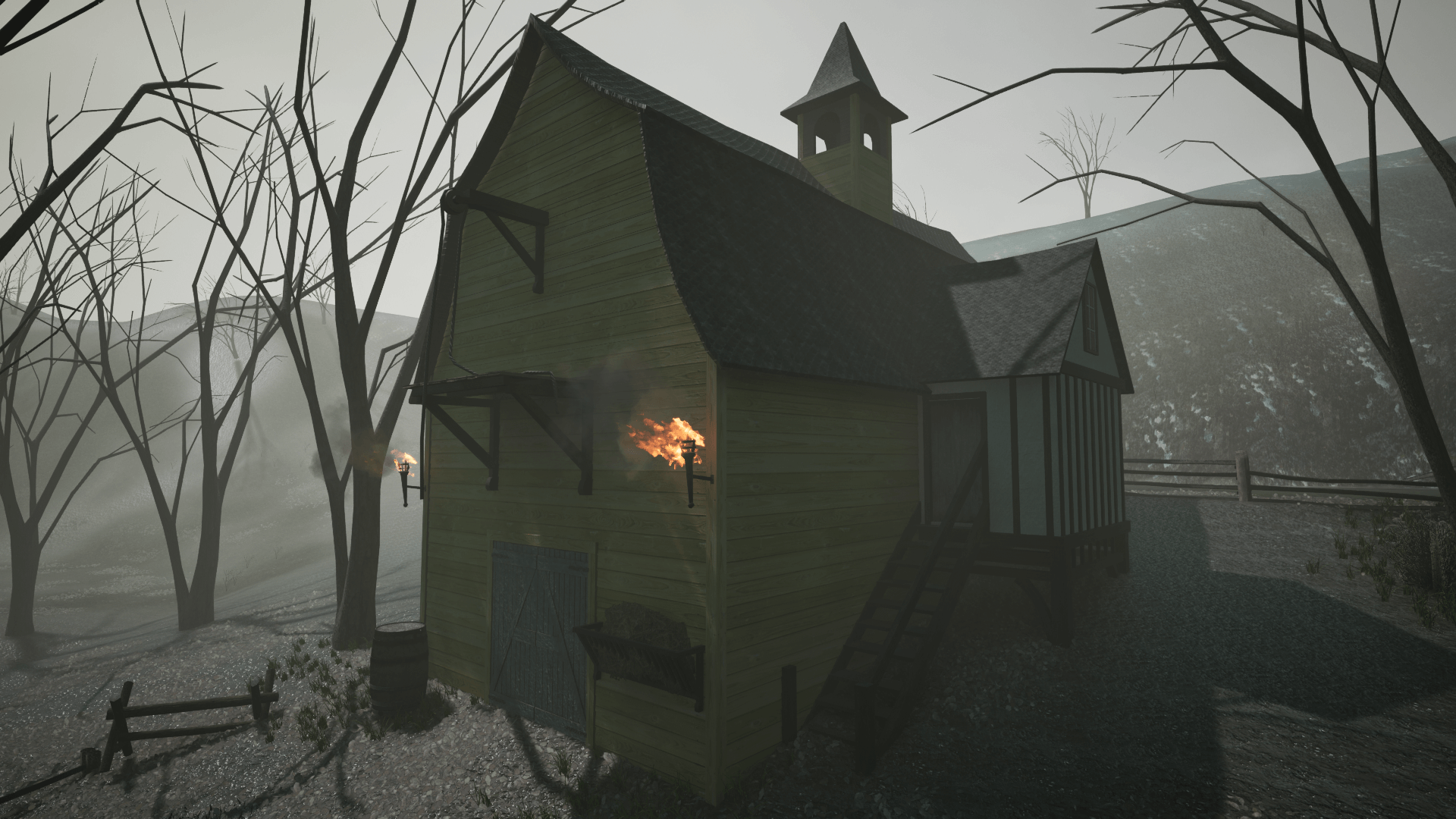 An image showing the updated version of Small Village asset pack, created with Unreal Engine