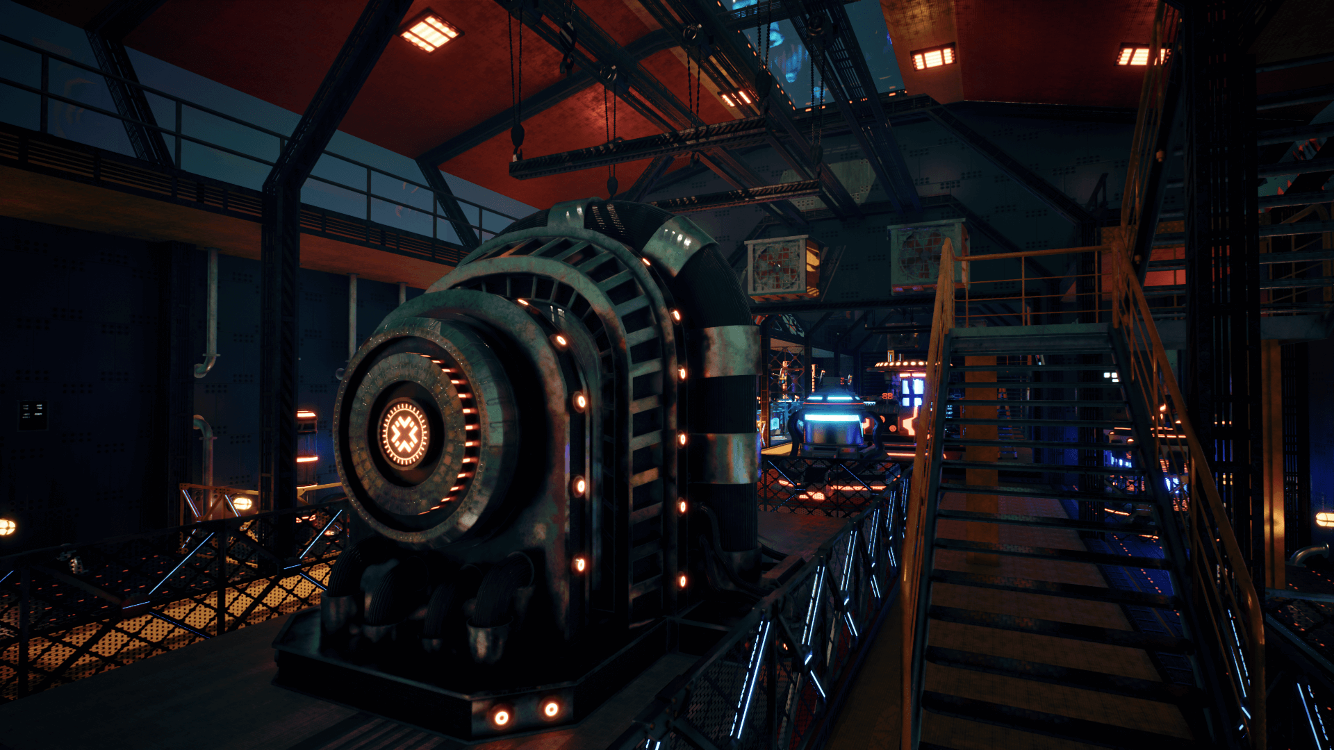 An image showing the SciFi Generators asset pack, created with Unreal Engine