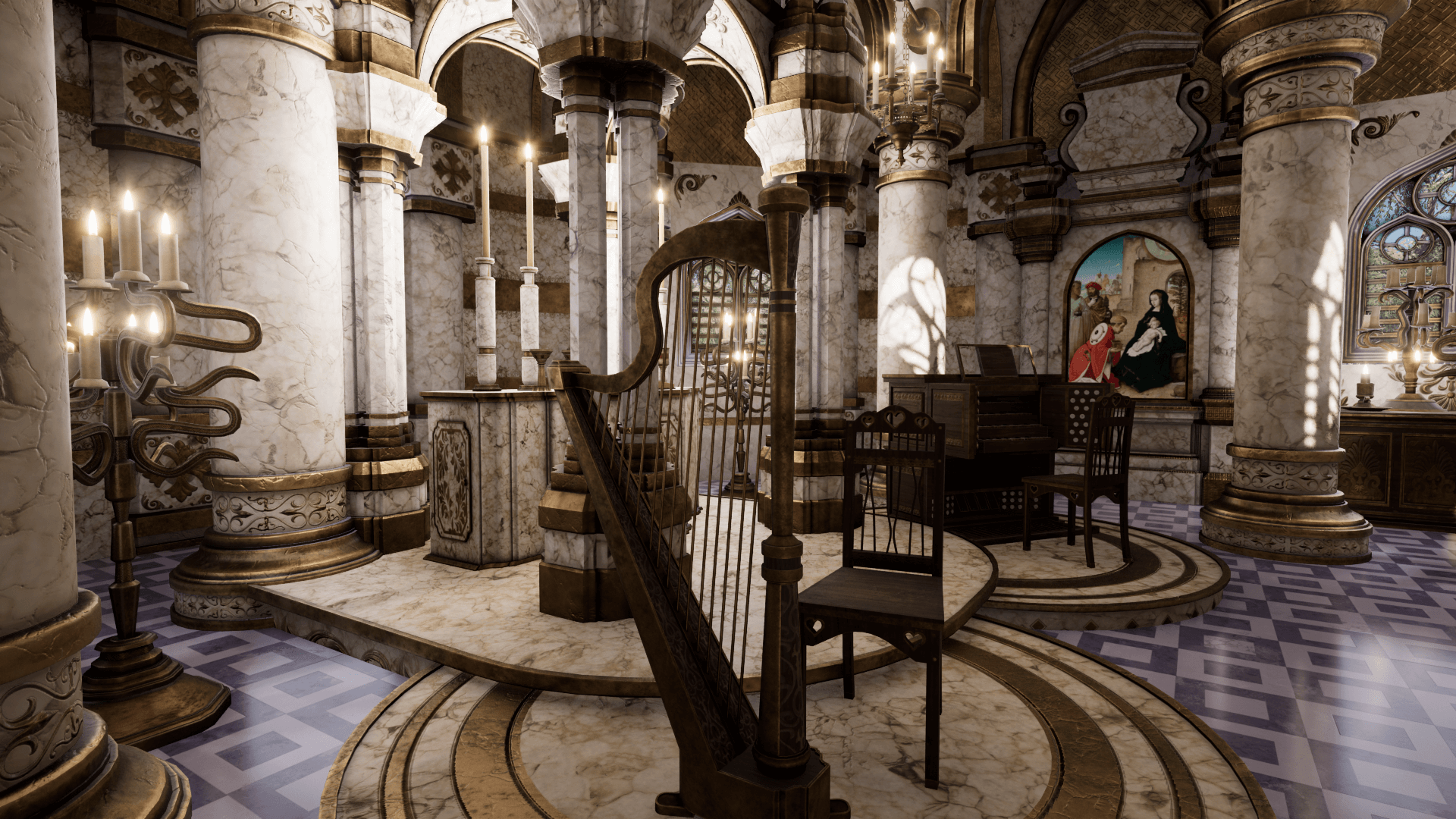 An image showing the Cathedral 5. asset pack, created with Unreal Engine